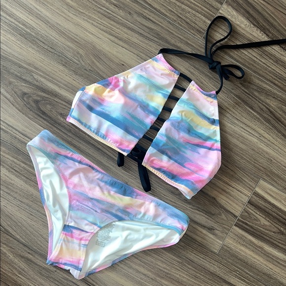Pink Victoria’s Secret Tie Dye Bikini Set - Picture 1 of 6